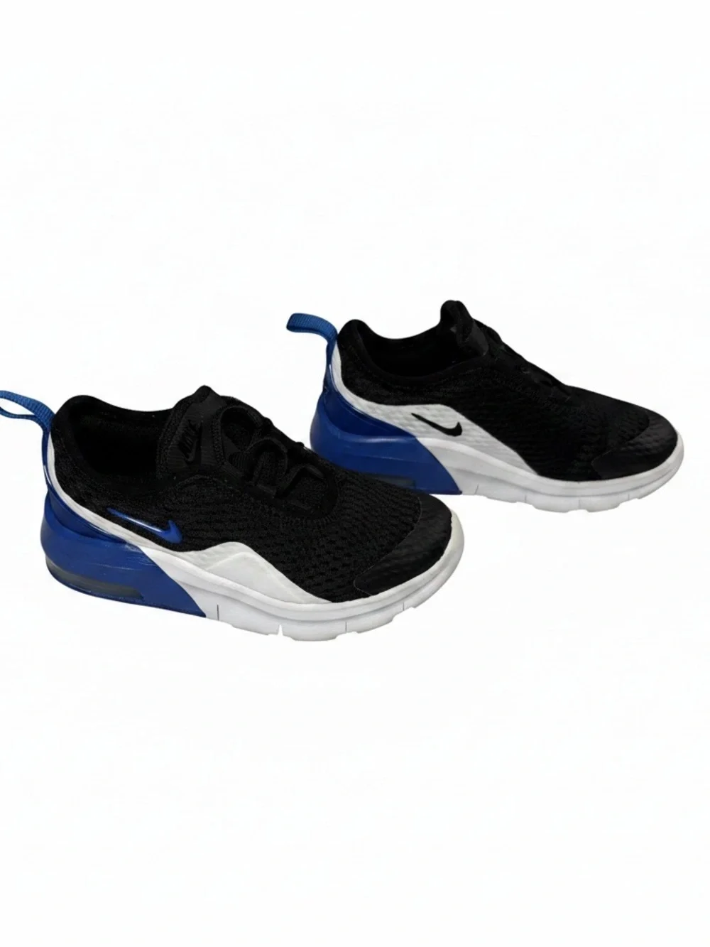 Nike Kids Black and Blue Slip-On Sneakers with White Midsole Size 9C - Picture 1 of 11
